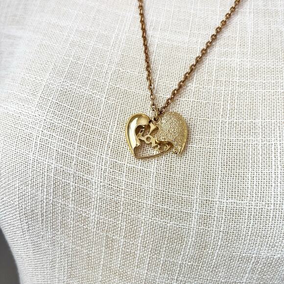 NIB Sarah Coventry 1977 OUR SECRET Heart LOVE Necklace - Picture 7 of 10